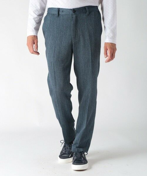 MEN'S BIGI / メンズビギ スラックス・ドレスパンツ | デニム調ツイードストレッチパンツ | 詳細17