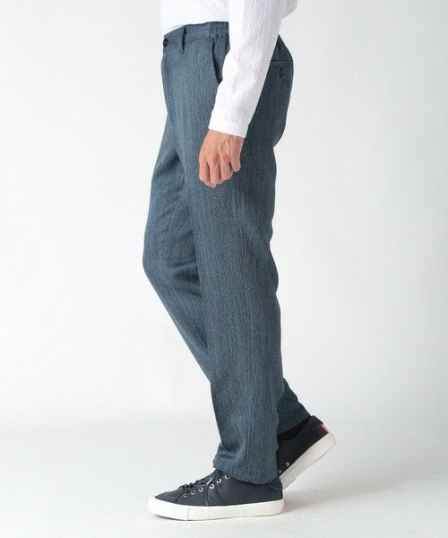 MEN'S BIGI / メンズビギ スラックス・ドレスパンツ | デニム調ツイードストレッチパンツ | 詳細18