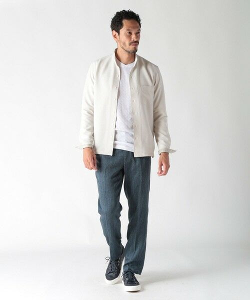 MEN'S BIGI / メンズビギ スラックス・ドレスパンツ | デニム調ツイードストレッチパンツ | 詳細20