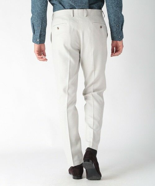 MEN'S BIGI / メンズビギ スラックス・ドレスパンツ | ウール調メランジシャークパンツ | 詳細3