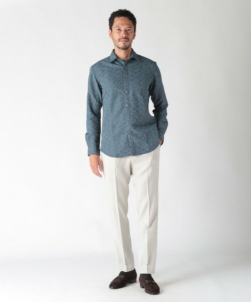 MEN'S BIGI / メンズビギ スラックス・ドレスパンツ | ウール調メランジシャークパンツ | 詳細4