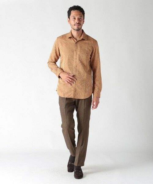 MEN'S BIGI / メンズビギ スラックス・ドレスパンツ | ウール調メランジシャークパンツ | 詳細18