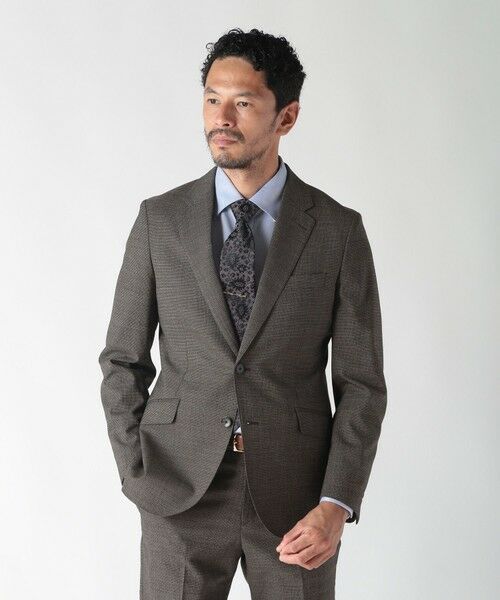 MEN'S BIGI / メンズビギ セットアップ | ウールメランジ千鳥格子スーツ＜セットアップ＞ | 詳細7