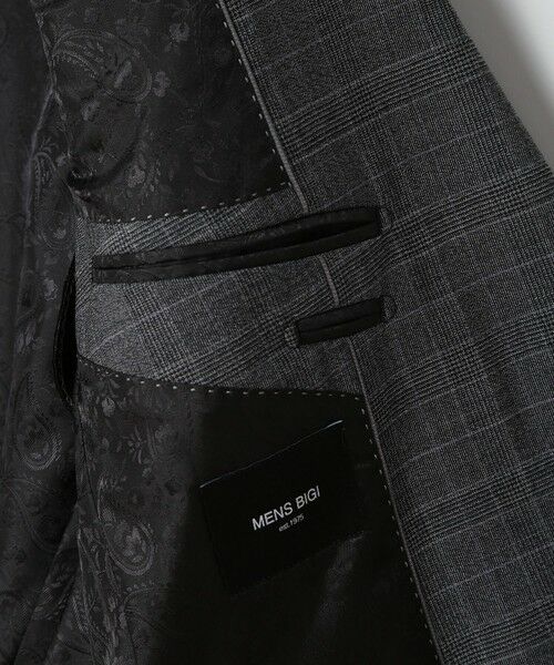 MEN'S BIGI / メンズビギ セットアップ | ウールメランジグレンチェックスーツ＜セットアップ＞ | 詳細10