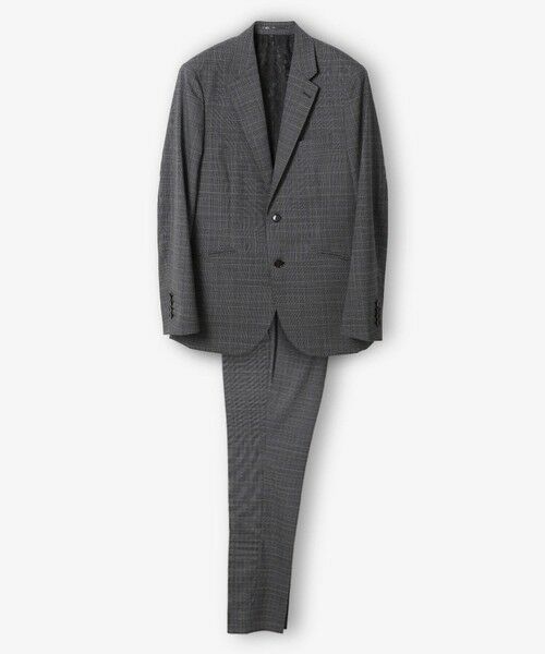 MEN'S BIGI / メンズビギ セットアップ | ウールメランジグレンチェックスーツ＜セットアップ＞（グレー）