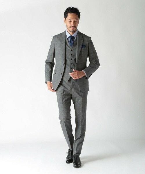 MEN'S BIGI / メンズビギ ベスト | ウールメランジ千鳥格子ベスト＜セットアップ＞ | 詳細2