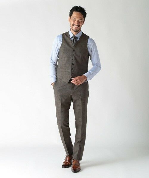 MEN'S BIGI / メンズビギ ベスト | ウールメランジ千鳥格子ベスト＜セットアップ＞ | 詳細8