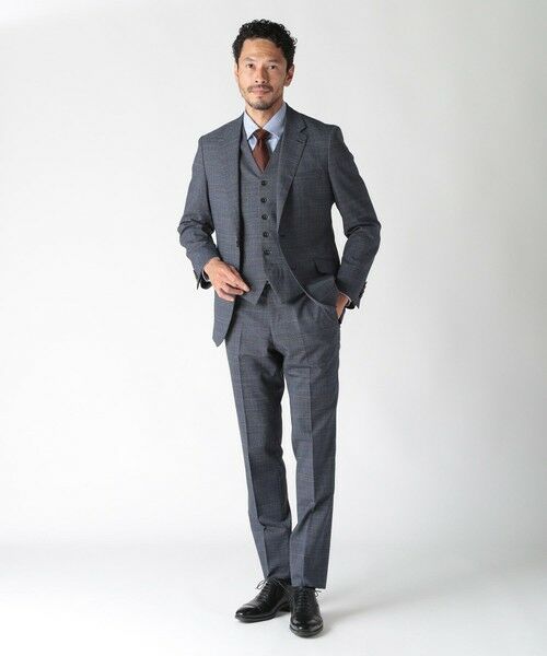 MEN'S BIGI / メンズビギ ベスト | ウールメランジグレンチェックベスト＜セットアップ＞ | 詳細10