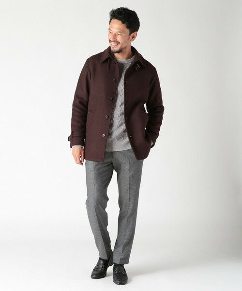 MEN'S BIGI / メンズビギ ニット・セーター | 5G スノー加工ケーブルクルーニット | 詳細6