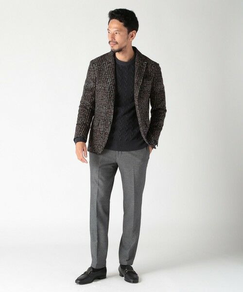 MEN'S BIGI / メンズビギ ニット・セーター | 5G スノー加工ケーブルクルーニット | 詳細13