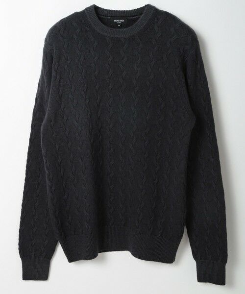 MEN'S BIGI / メンズビギ ニット・セーター | 5G スノー加工ケーブルクルーニット | 詳細14