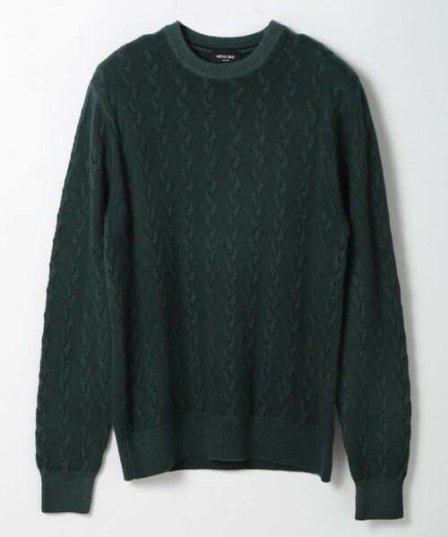 MEN'S BIGI / メンズビギ ニット・セーター | 5G スノー加工ケーブルクルーニット | 詳細21