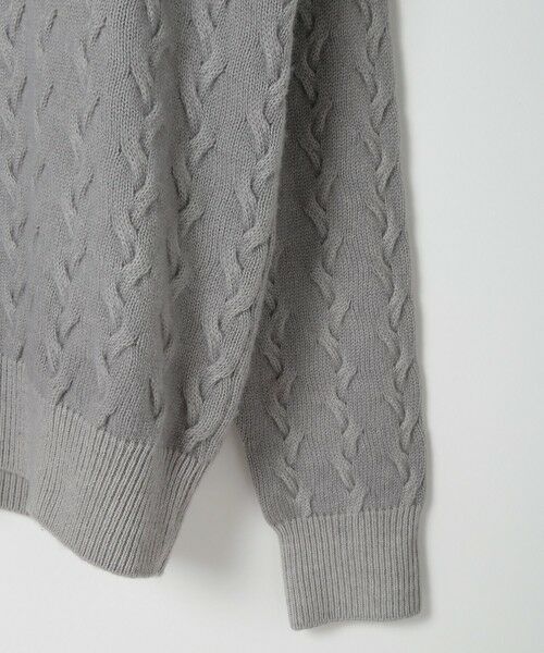 MEN'S BIGI / メンズビギ ニット・セーター | 5ゲージスノー加工ケーブルタートルネックセーター | 詳細7