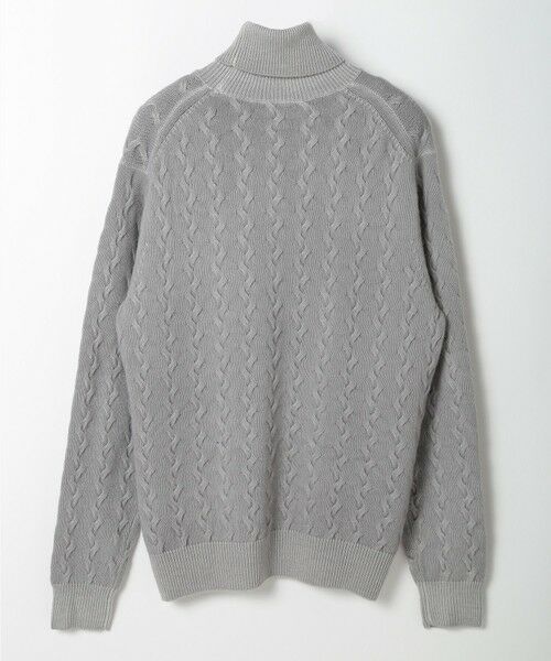 MEN'S BIGI / メンズビギ ニット・セーター | 5ゲージスノー加工ケーブルタートルネックセーター | 詳細8