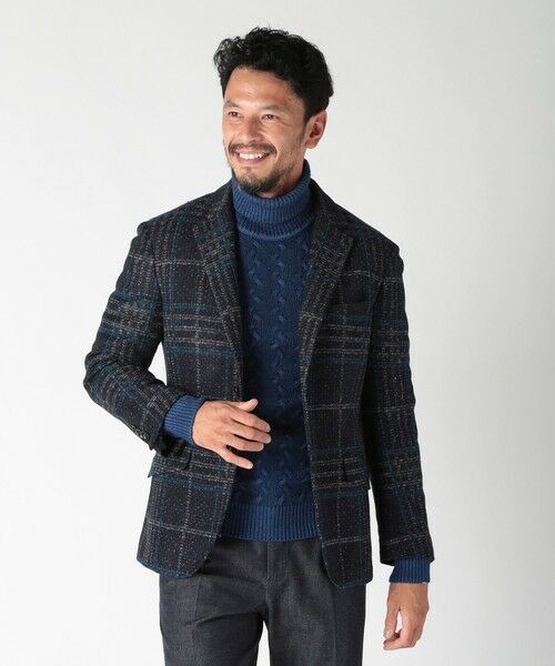 MEN'S BIGI / メンズビギ ニット・セーター | 5ゲージスノー加工ケーブルタートルネックセーター | 詳細14