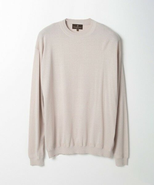 MEN'S BIGI / メンズビギ ニット・セーター | 16Gハイゲージクルーニットソー（ベージュ）