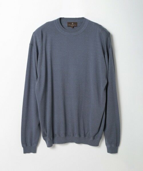 MEN'S BIGI / メンズビギ ニット・セーター | 16Gハイゲージクルーニットソー（ブルー）