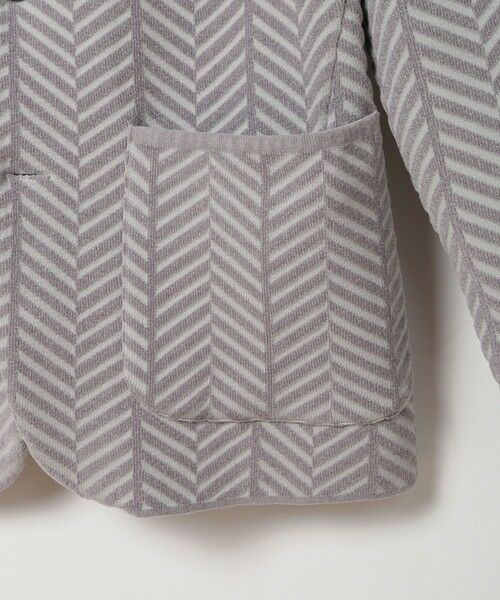 MEN'S BIGI / メンズビギ テーラードジャケット | ヘリンボーンニットジャケット | 詳細6