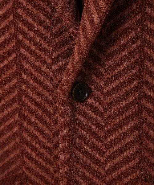 MEN'S BIGI / メンズビギ テーラードジャケット | ヘリンボーンニットジャケット | 詳細15