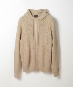 MEN'S BIGI / メンズビギ ニット・セーター | ケーブルニットパーカー