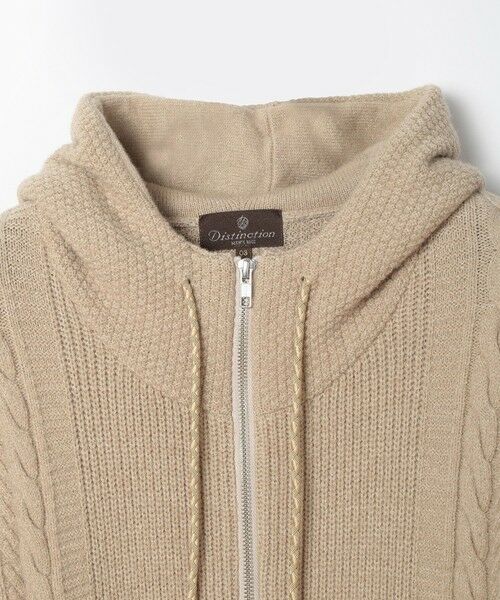 MEN'S BIGI / メンズビギ ニット・セーター | ケーブルニットパーカー | 詳細11