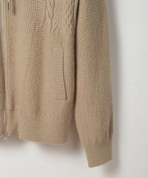 MEN'S BIGI / メンズビギ ニット・セーター | ケーブルニットパーカー | 詳細15