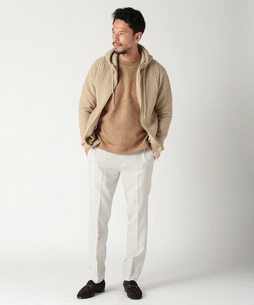 MEN'S BIGI / メンズビギ ニット・セーター | ケーブルニットパーカー | 詳細5