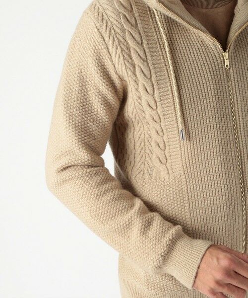 MEN'S BIGI / メンズビギ ニット・セーター | ケーブルニットパーカー | 詳細8