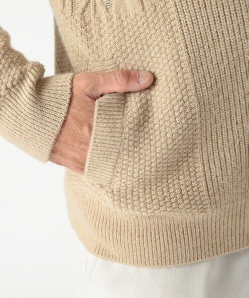 MEN'S BIGI / メンズビギ ニット・セーター | ケーブルニットパーカー | 詳細9