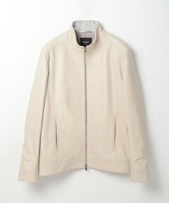 MEN'S BIGI / メンズビギ レザーブルゾン・ジャケット | スタンドカラーシングルライダース レザージャケット