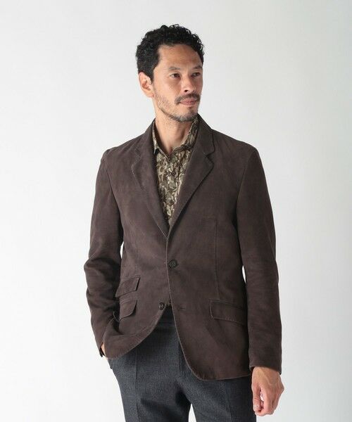 MEN'S BIGI / メンズビギ テーラードジャケット | シープレザーテーラードジャケット | 詳細3