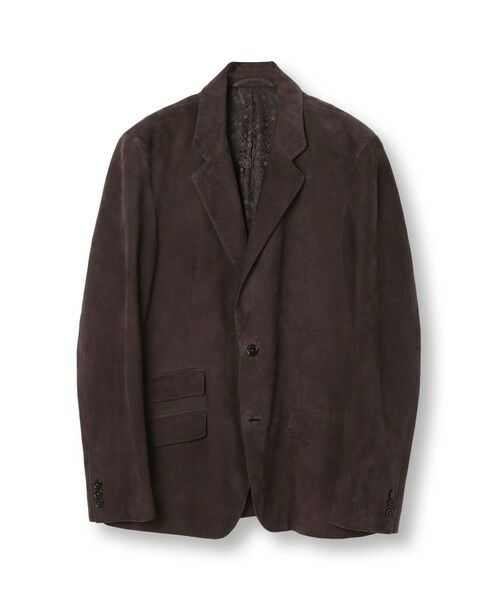 MEN'S BIGI / メンズビギ テーラードジャケット | シープレザーテーラードジャケット（ブラウン）