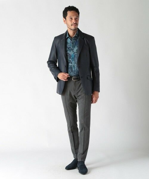 MEN'S BIGI / メンズビギ テーラードジャケット | シープレザーテーラードジャケット | 詳細8