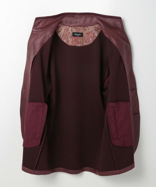 MEN'S BIGI / メンズビギ その他アウター | レザー調ダンボールジャージスタンドカラージャケット | 詳細14