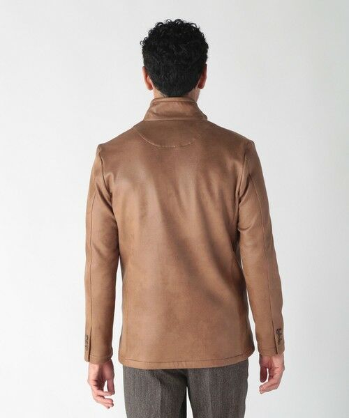 MEN'S BIGI / メンズビギ その他アウター | レザー調ダンボールジャージスタンドカラージャケット | 詳細7