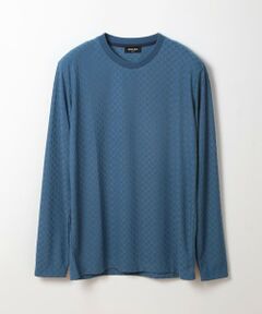 MEN'S BIGI / メンズビギ Tシャツ | 変形千鳥柄リンクスロングスリーブカットソー