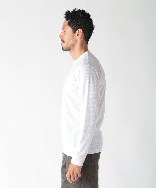 MEN'S BIGI / メンズビギ Tシャツ | 変形千鳥柄リンクスロングスリーブカットソー | 詳細2