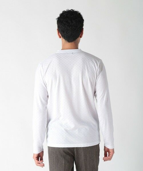 MEN'S BIGI / メンズビギ Tシャツ | 変形千鳥柄リンクスロングスリーブカットソー | 詳細3