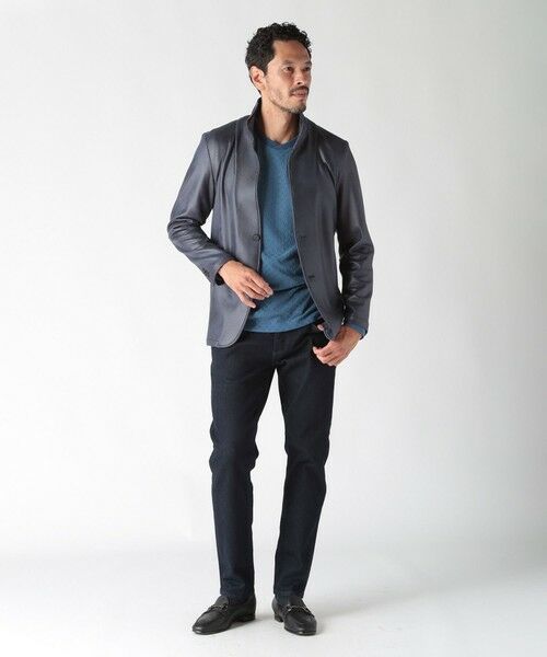 MEN'S BIGI / メンズビギ Tシャツ | 変形千鳥柄リンクスロングスリーブカットソー | 詳細13