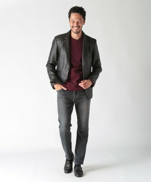 MEN'S BIGI / メンズビギ Tシャツ | 変形千鳥柄リンクスロングスリーブカットソー | 詳細20