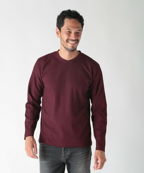 MEN'S BIGI / メンズビギ Tシャツ | 変形千鳥柄リンクスロングスリーブカットソー | 詳細18