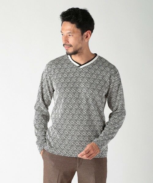 MEN'S BIGI / メンズビギ Tシャツ | フクレジャカードロングＴシャツ | 詳細9