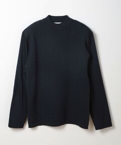 MEN'S BIGI / メンズビギ Tシャツ | ニットコンビモックネックカットソー