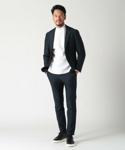 MEN'S BIGI / メンズビギ Tシャツ | ニットコンビモックネックカットソー | 詳細6