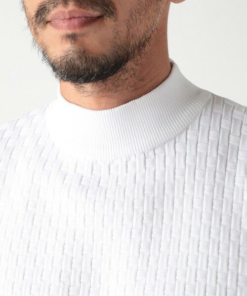 MEN'S BIGI / メンズビギ Tシャツ | ニットコンビモックネックカットソー | 詳細4