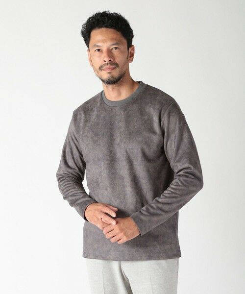 MEN'S BIGI / メンズビギ Tシャツ | ムラ柄プリントポンチカットソー | 詳細8