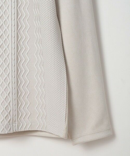 MEN'S BIGI / メンズビギ Tシャツ | ニット×フェイクスエードVネックカットソー | 詳細7