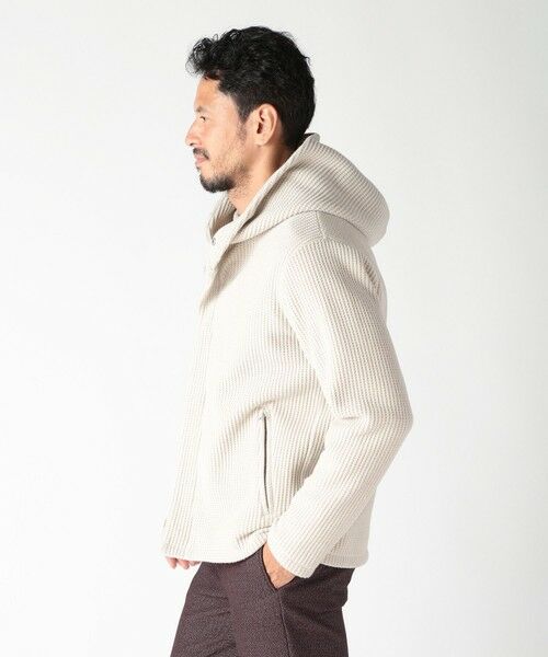 MEN'S BIGI / メンズビギ スウェット | ボリュームネック起毛ワッフルパーカー | 詳細2