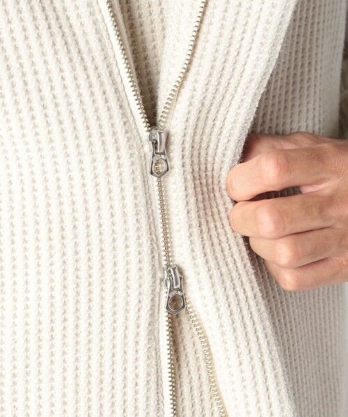 MEN'S BIGI / メンズビギ スウェット | ボリュームネック起毛ワッフルパーカー | 詳細5