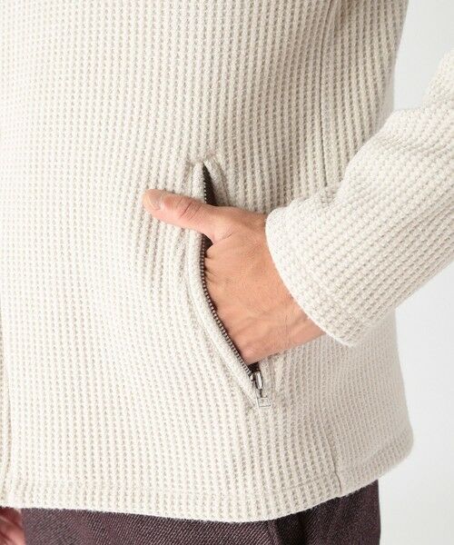 MEN'S BIGI / メンズビギ スウェット | ボリュームネック起毛ワッフルパーカー | 詳細6
